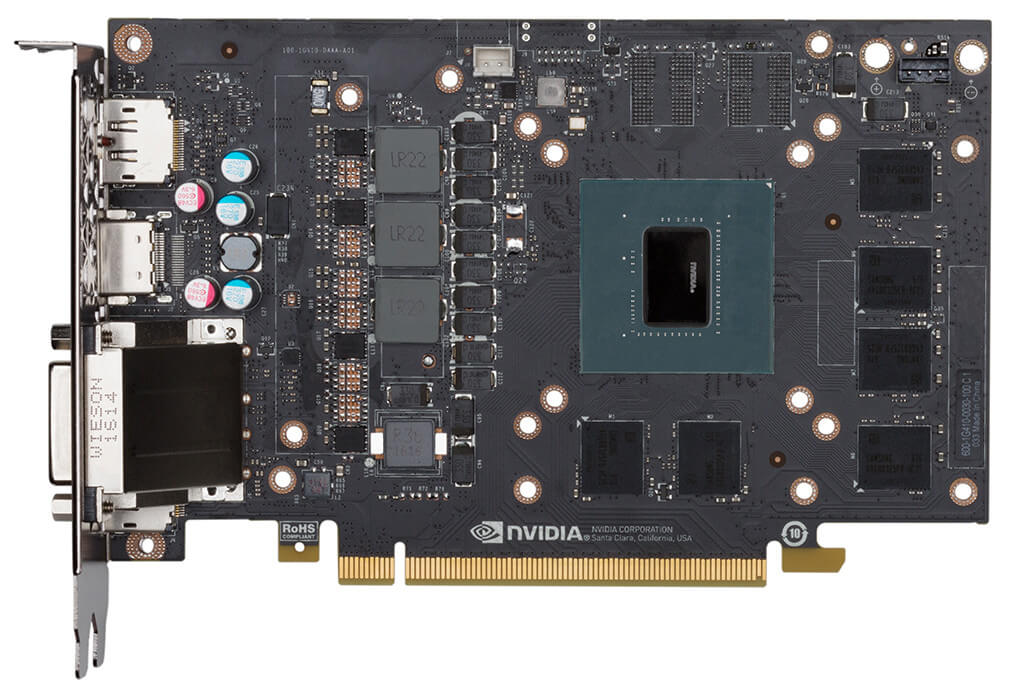 PCB de la NVIDIA GeForce GTX1060