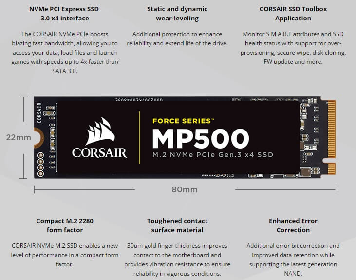Corsair MP500 SSD